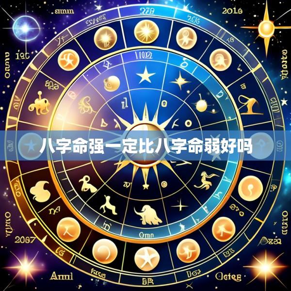 八字命强一定比八字命弱好吗