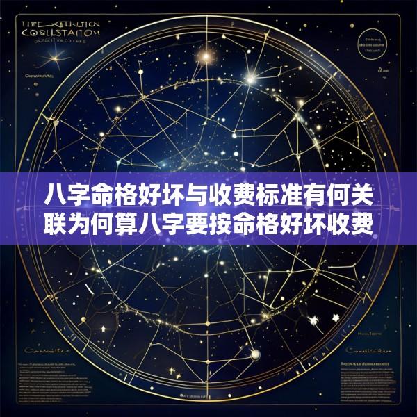 八字命格好坏与收费标准有何关联为何算八字要按命格好坏收费