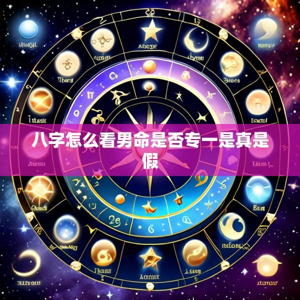 八字怎么看男命是否专一是真是假