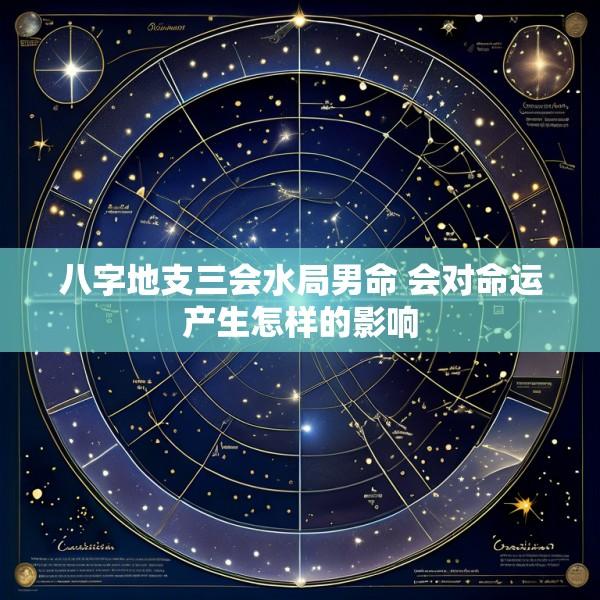 八字地支三会水局男命 会对命运产生怎样的影响