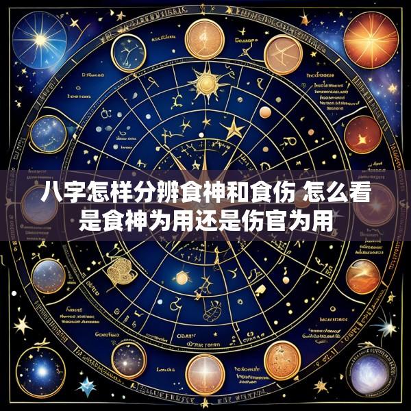 八字怎样分辨食神和食伤 怎么看是食神为用还是伤官为用