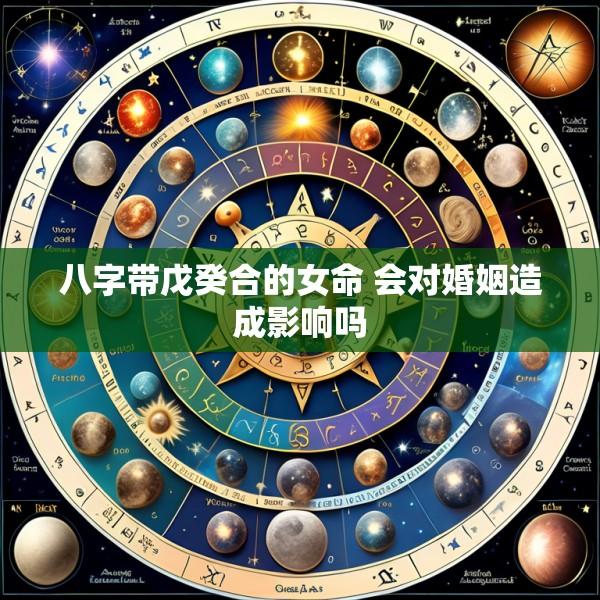 八字带戊癸合的女命 会对婚姻造成影响吗