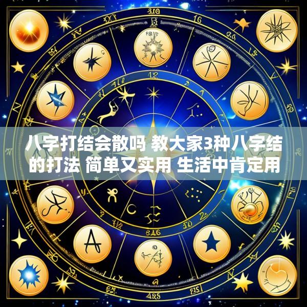 八字打结会散吗 教大家3种八字结的打法 简单又实用 生活中肯定用得到