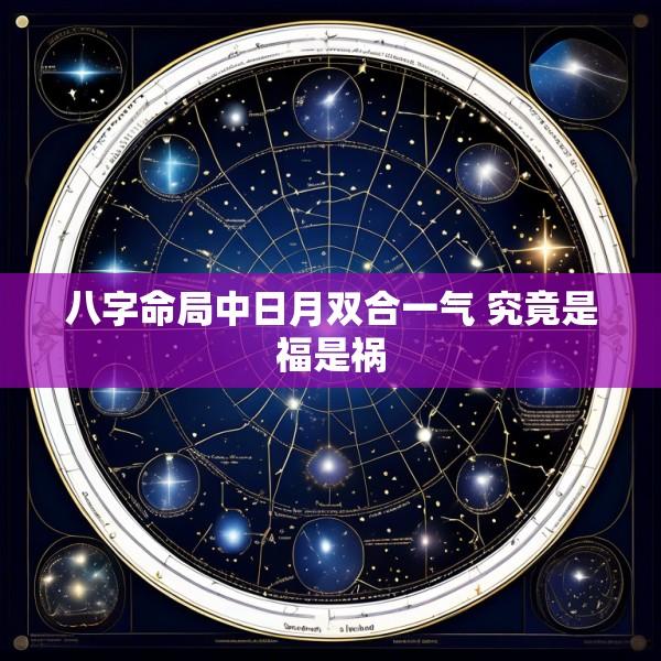 八字命局中日月双合一气 究竟是福是祸