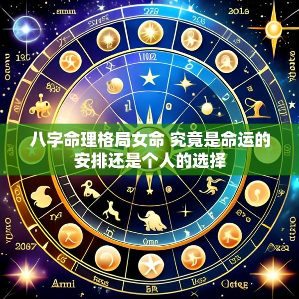八字命理格局女命 究竟是命运的安排还是个人的选择