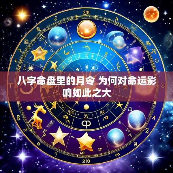 八字命盘里的月令 为何对命运影响如此之大