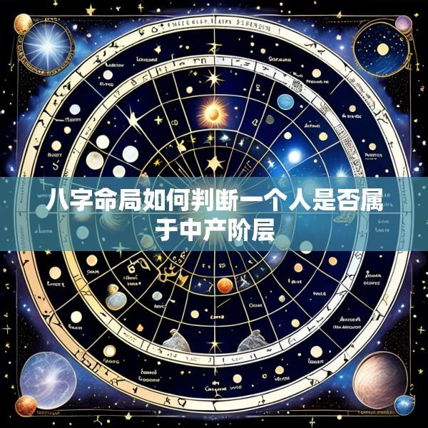 八字命局如何判断一个人是否属于中产阶层