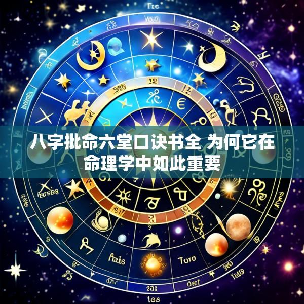 八字批命六堂口诀书全 为何它在命理学中如此重要