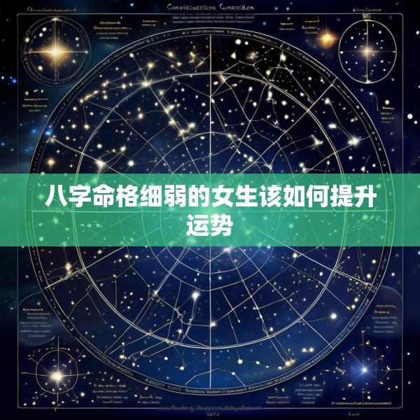 八字命格细弱的女生该如何提升运势