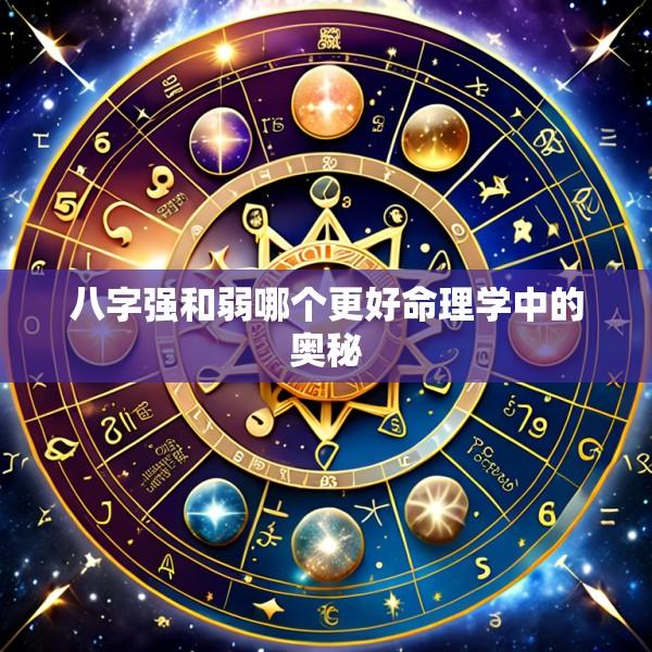 八字强和弱哪个更好命理学中的奥秘