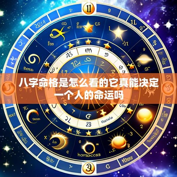 八字命格是怎么看的它真能决定一个人的命运吗