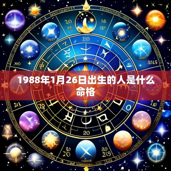 1988年1月26日出生的人是什么命格