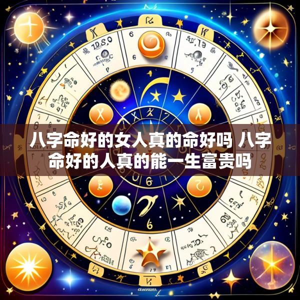八字命好的女人真的命好吗 八字命好的人真的能一生富贵吗