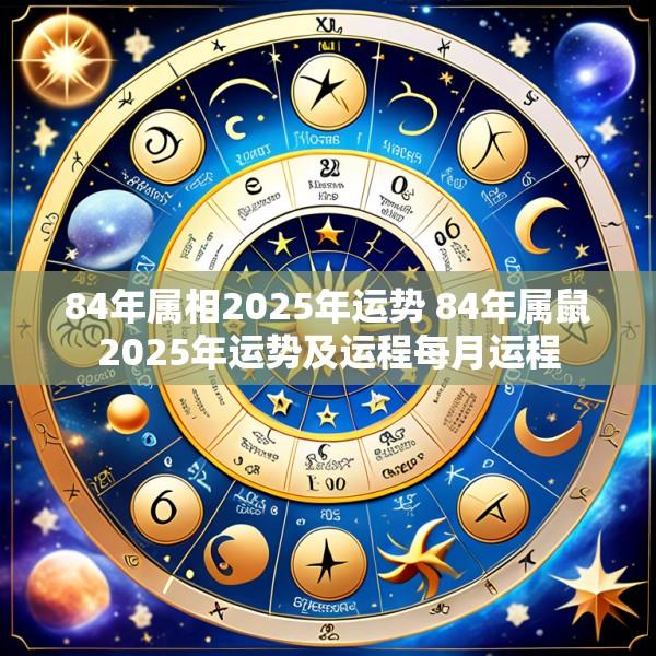 84年属相2025年运势 84年属鼠2025年运势及运程每月运程