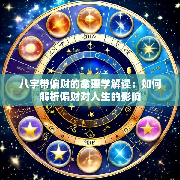 八字带偏财的命理学解读：如何解析偏财对人生的影响