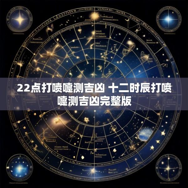 22点打喷嚏测吉凶 十二时辰打喷嚏测吉凶完整版