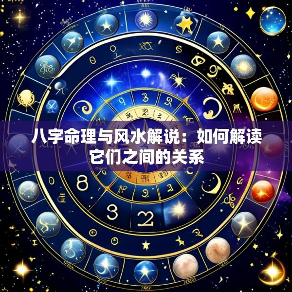 八字命理与风水解说：如何解读它们之间的关系