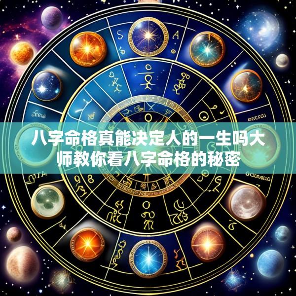 八字命格真能决定人的一生吗大师教你看八字命格的秘密