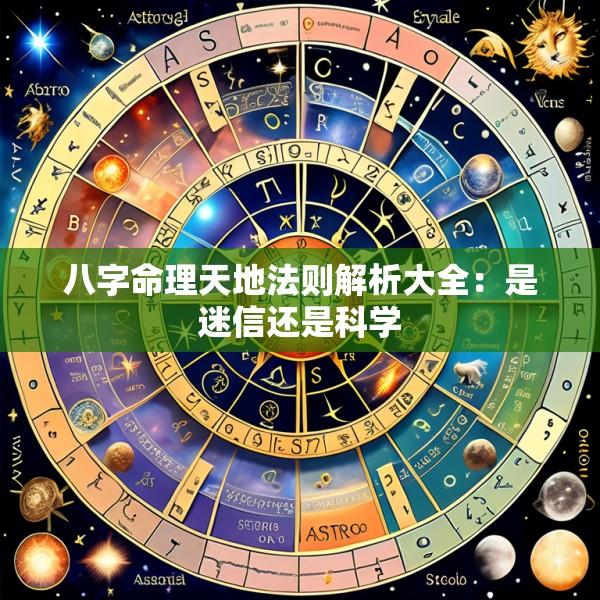 八字命理天地法则解析大全：是迷信还是科学