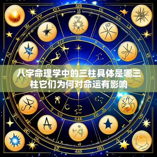 八字命理学中的三柱具体是哪三柱它们为何对命运有影响