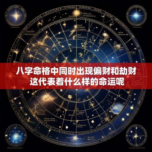 八字命格中同时出现偏财和劫财 这代表着什么样的命运呢