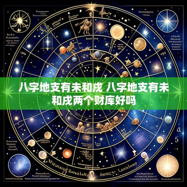 八字地支有未和戌 八字地支有未和戌两个财库好吗