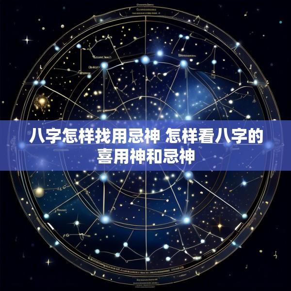 八字怎样找用忌神 怎样看八字的喜用神和忌神