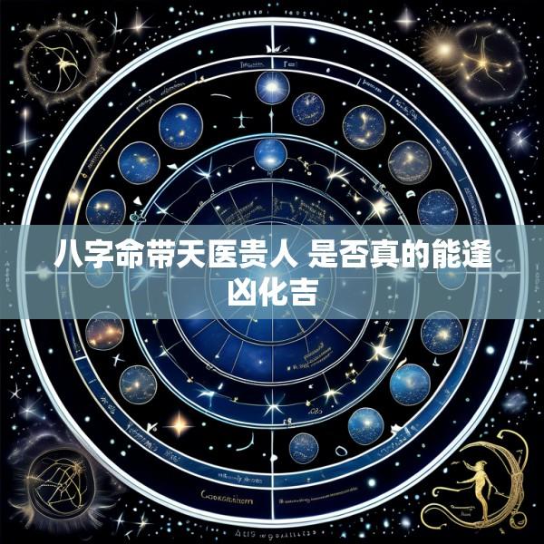 八字命带天医贵人 是否真的能逢凶化吉