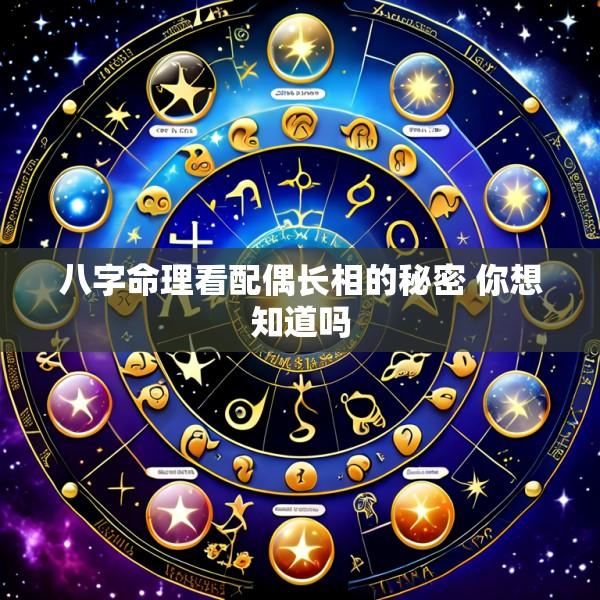 八字命理看配偶长相的秘密 你想知道吗