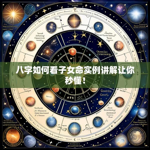 八字如何看子女命实例讲解让你秒懂！