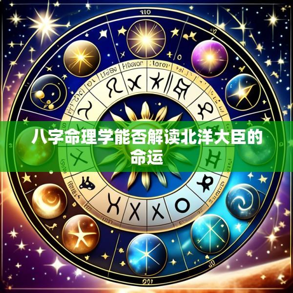八字命理学能否解读北洋大臣的命运