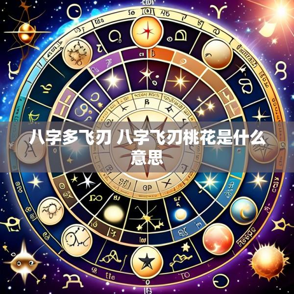 八字多飞刃 八字飞刃桃花是什么意思