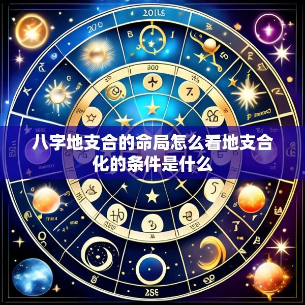 八字地支合的命局怎么看地支合化的条件是什么