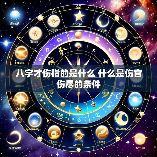 八字才伤指的是什么 什么是伤官伤尽的条件