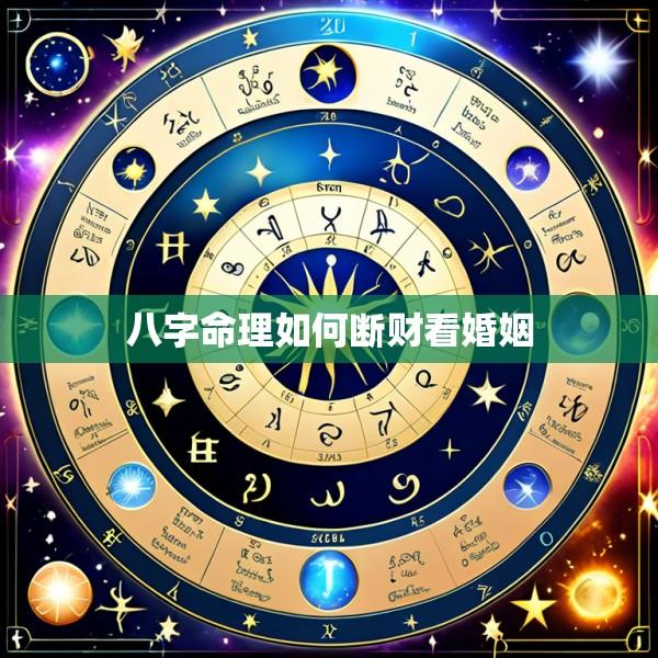 八字命理如何断财看婚姻