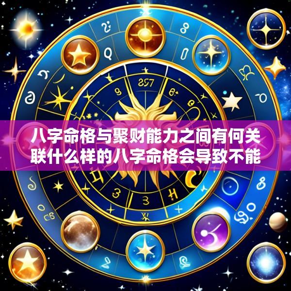 八字命格与聚财能力之间有何关联什么样的八字命格会导致不能聚财