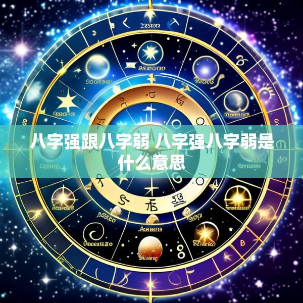 八字强跟八字弱 八字强八字弱是什么意思