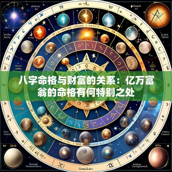 八字命格与财富的关系：亿万富翁的命格有何特别之处