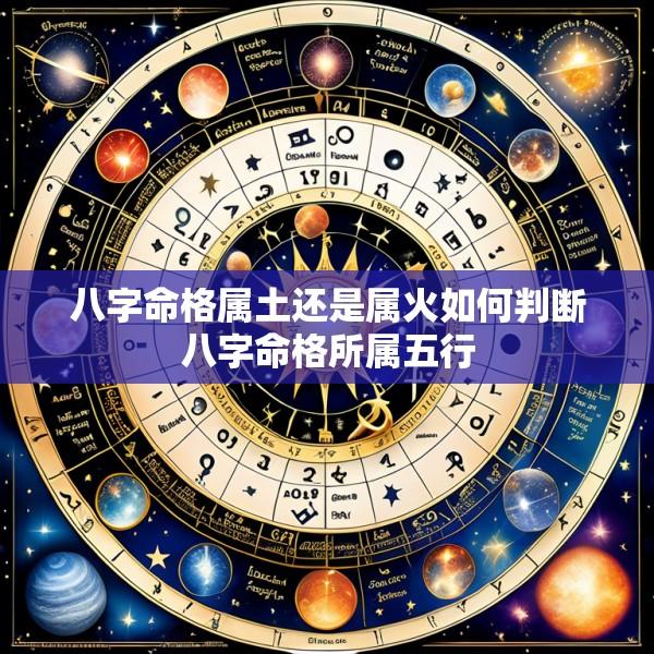 八字命格属土还是属火如何判断八字命格所属五行