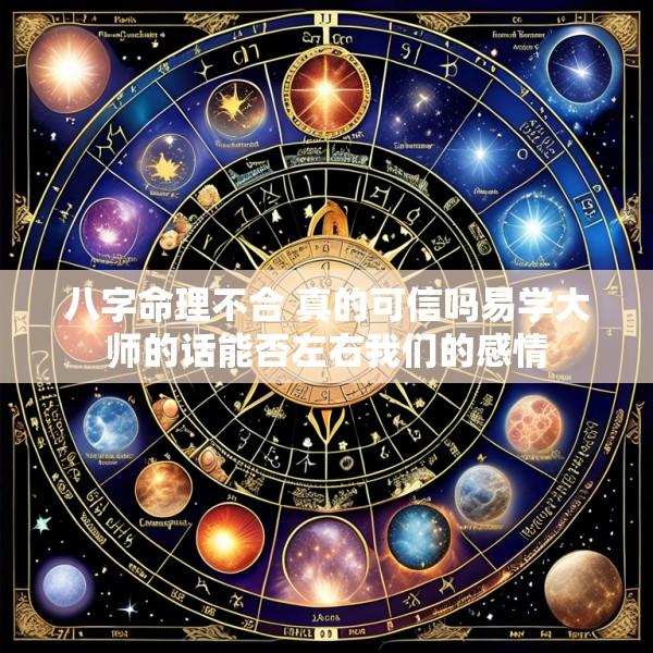 八字命理不合 真的可信吗易学大师的话能否左右我们的感情