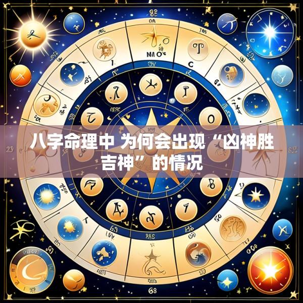 八字命理中 为何会出现“凶神胜吉神”的情况