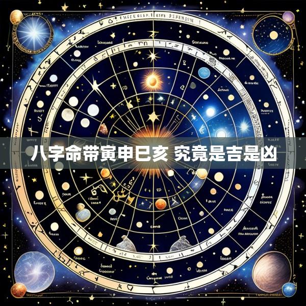 八字命带寅申巳亥 究竟是吉是凶