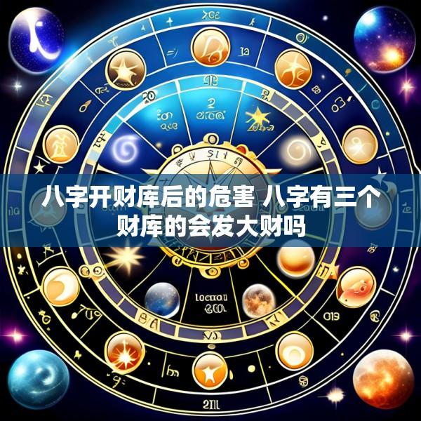 八字开财库后的危害 八字有三个财库的会发大财吗