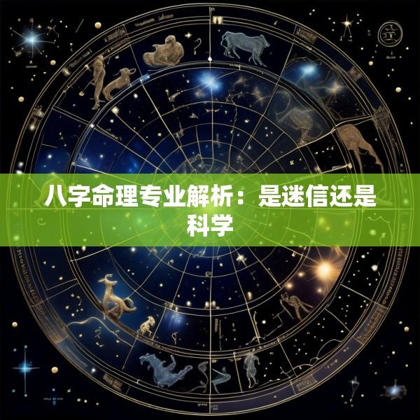 八字命理专业解析：是迷信还是科学