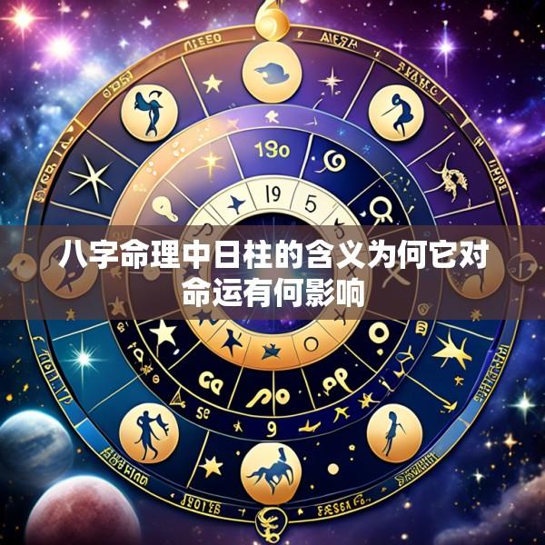 八字命理中日柱的含义为何它对命运有何影响