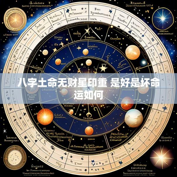 八字土命无财星印重 是好是坏命运如何