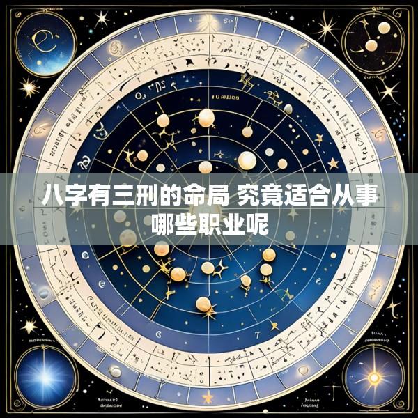 八字有三刑的命局 究竟适合从事哪些职业呢