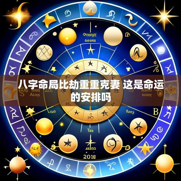 八字命局比劫重重克妻 这是命运的安排吗