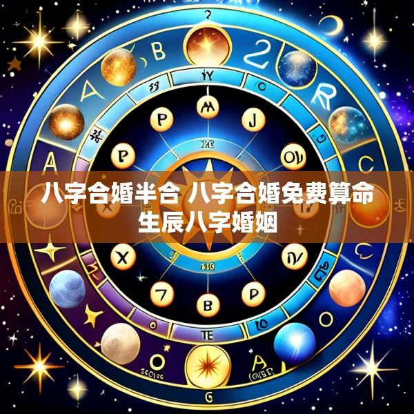 八字合婚半合 八字合婚免费算命生辰八字婚姻