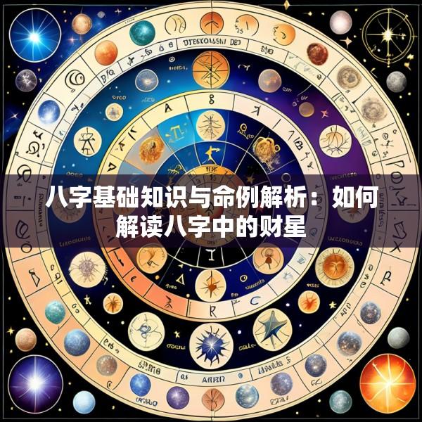 八字基础知识与命例解析：如何解读八字中的财星